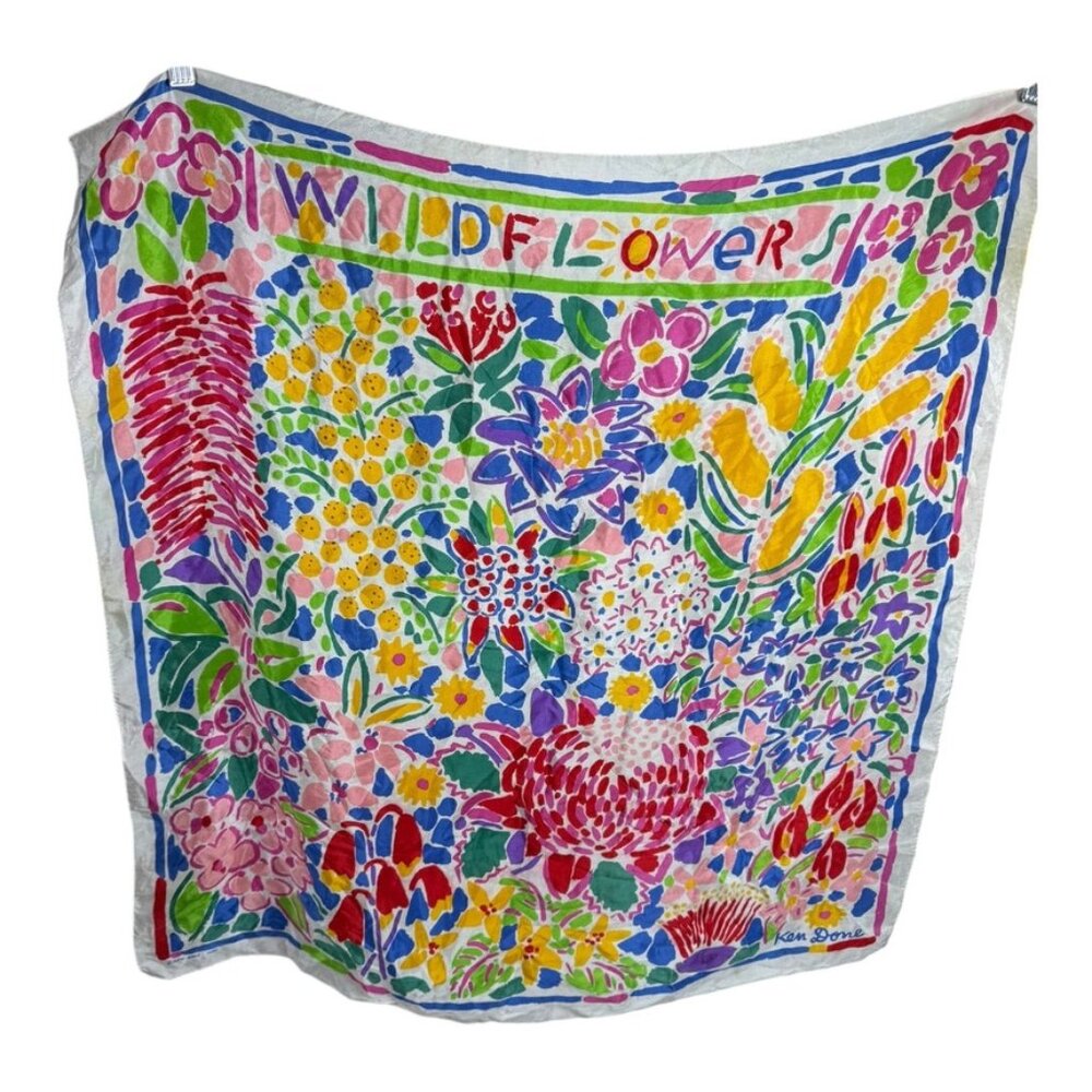 Ken Done Wildflowers Scarf‎